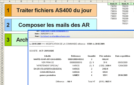 Traitement automatique de fichiers AS400 re�us quotidiennement par mail